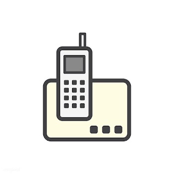 Illustration of a wireless phone | Free stock vector - 113734