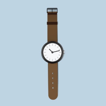 Illustration of a wrist watch