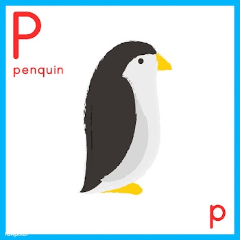 Illustration of alphabet letter with animal p.. | Free stock vector - 395017