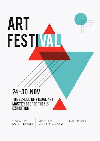 Illustration of art exhibition poster | Free stock vector - 394742