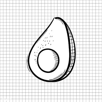 Illustration of avocado isolated on backgroun.. | Free stock vector - 60801