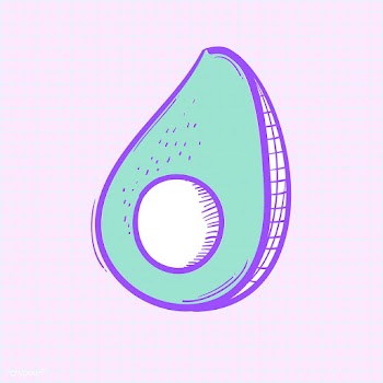 Illustration of avocado isolated on backgroun.. | Free stock vector - 60903