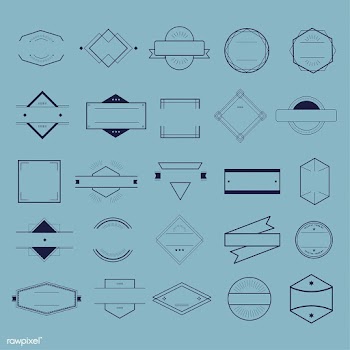 Illustration of badges collection | Free stock vector - 388808