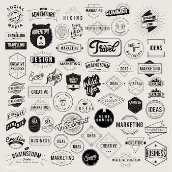 Illustration of badges collection | Free stock vector - 389093