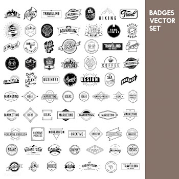 Illustration of badges collection | Free stock vector - 389432
