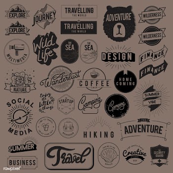 Illustration of badges collection | Free stock vector - 389565