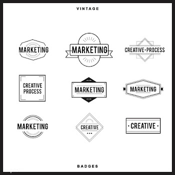 Illustration of badges collection | Free stock vector - 389623