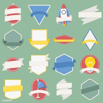 Illustration of badges collection | Free stock vector - 389859