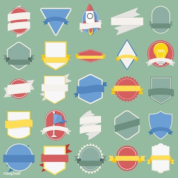 Illustration of badges collection | Free stock vector - 389860