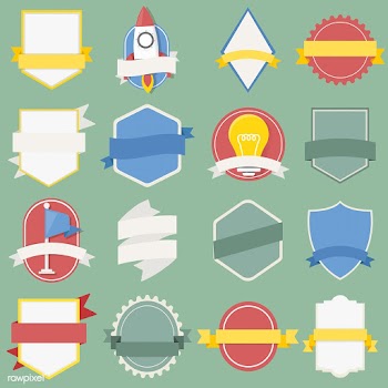 Illustration of badges collection | Free stock vector - 389878