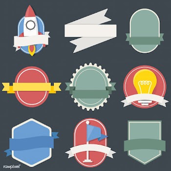 Illustration of badges collection | Free stock vector - 390693