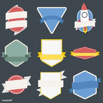 Illustration of badges collection | Free stock vector - 390696