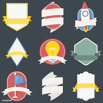 Illustration of badges collection | Free stock vector - 390714
