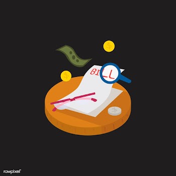 Illustration of bills and money | Free stock vector - 60231
