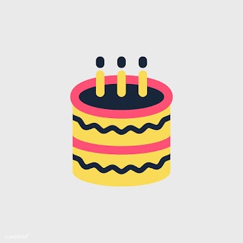Illustration of birthday cake icon | Free stock vector - 380466