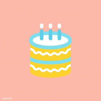 Illustration of birthday cake icon | Free stock vector - 380618