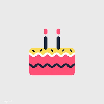 Illustration of birthday cake icon | Free stock vector - 380720