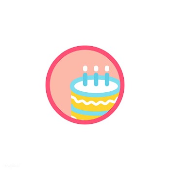Illustration of birthday cake icon | Free stock vector - 380943
