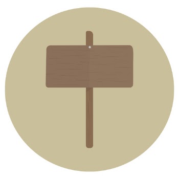 Illustration of blank sign vector