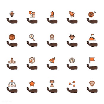 Illustration of business achievement icon set | Free stock vector - 297306