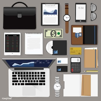 Illustration of business icons set | Free stock vector - 390425