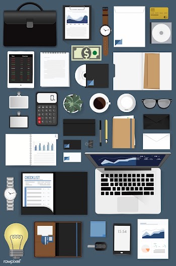 Illustration of business icons set | Free stock vector - 390428