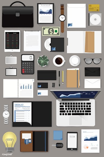 Illustration of business icons set | Free stock vector - 390429