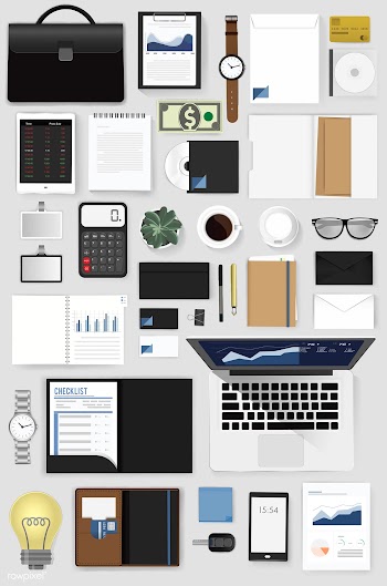 Illustration of business icons set | Free stock vector - 390430