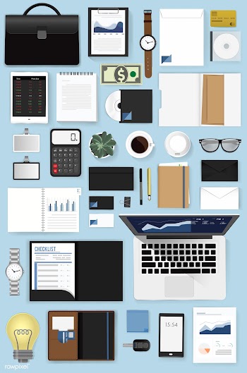 Illustration of business icons set | Free stock vector - 390456