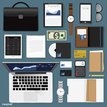 Illustration of business icons set | Free stock vector - 390464