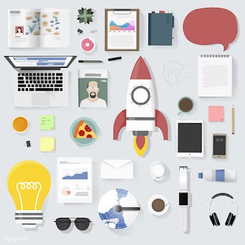 Illustration of business icons set | Free stock vector - 390489