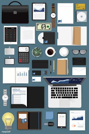 Illustration of business icons set | Free stock vector - 390528