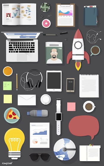 Illustration of business icons set | Free stock vector - 390665