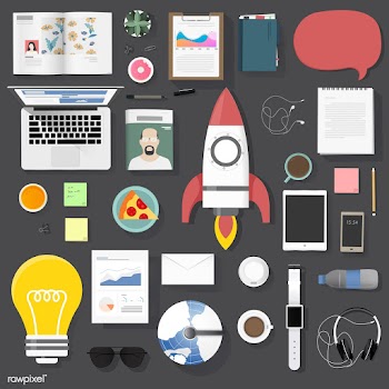 Illustration of business icons set | Free stock vector - 390667