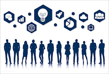 Illustration of business people | Free stock vector - 389128