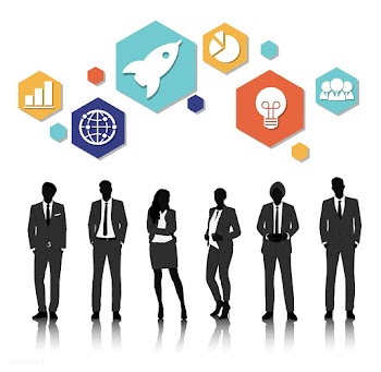 Illustration of business people | Free stock vector - 389317