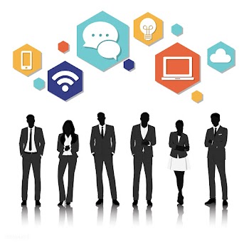 Illustration of business people | Free stock vector - 389323