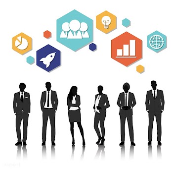 Illustration of business people | Free stock vector - 389494