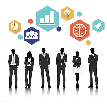 Illustration of business people | Free stock vector - 389523