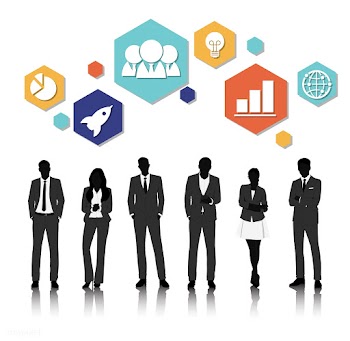 Illustration of business people | Free stock vector - 389593