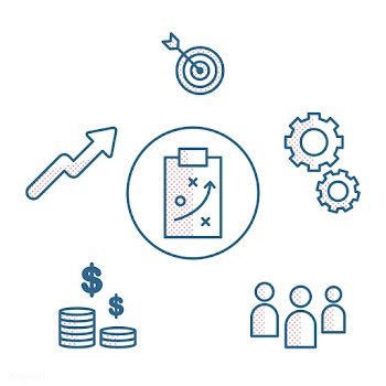 Illustration of business plan | Free stock vector - 394794