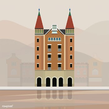 Illustration of Casa de les Punxes | Free stock vector - 393666