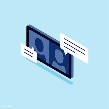 Illustration of chat room | Free stock vector - 393415