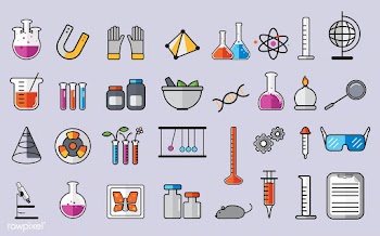 Illustration of chemistry laboratory instrume.. | Free stock vector - 250997