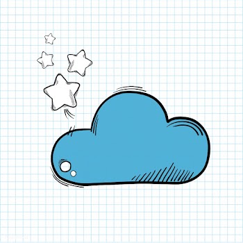 Illustration of cloud isolated on background | Free stock vector - 60830