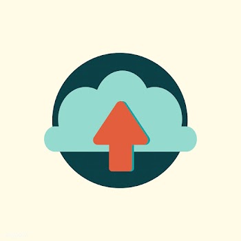 Illustration of cloud upload | Free stock vector - 24331