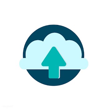 Illustration of cloud upload | Free stock vector - 24372