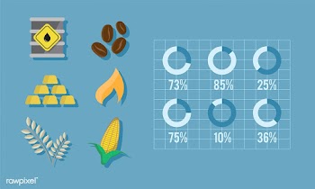 Illustration of commodities | Free stock vector - 394552