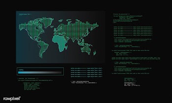 Illustration of computer hacking code | Free stock vector - 395283