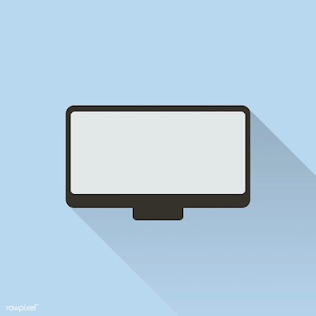 Illustration of computer screen isolated | Free stock vector - 393389